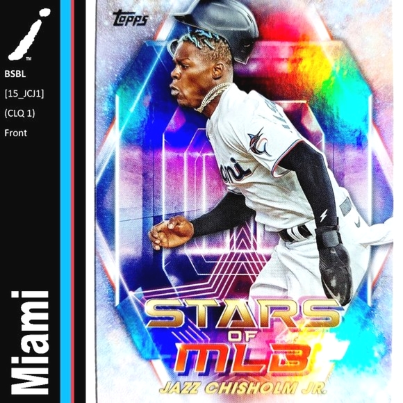 Miami Marlins (Jazz Chisholm Jr) - BSBL [15_JCJ1] - Picture 1 of 3